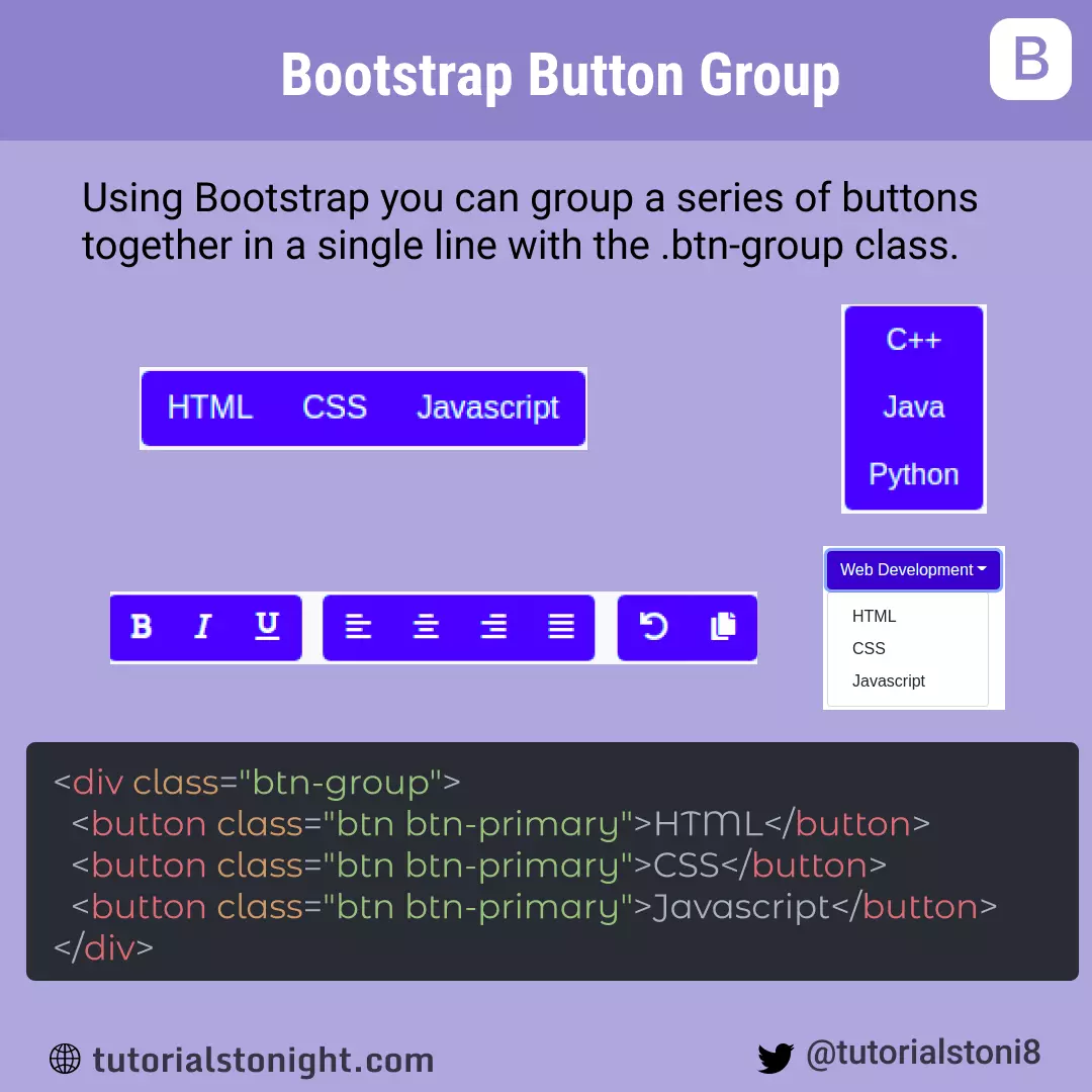 bootstrap button group