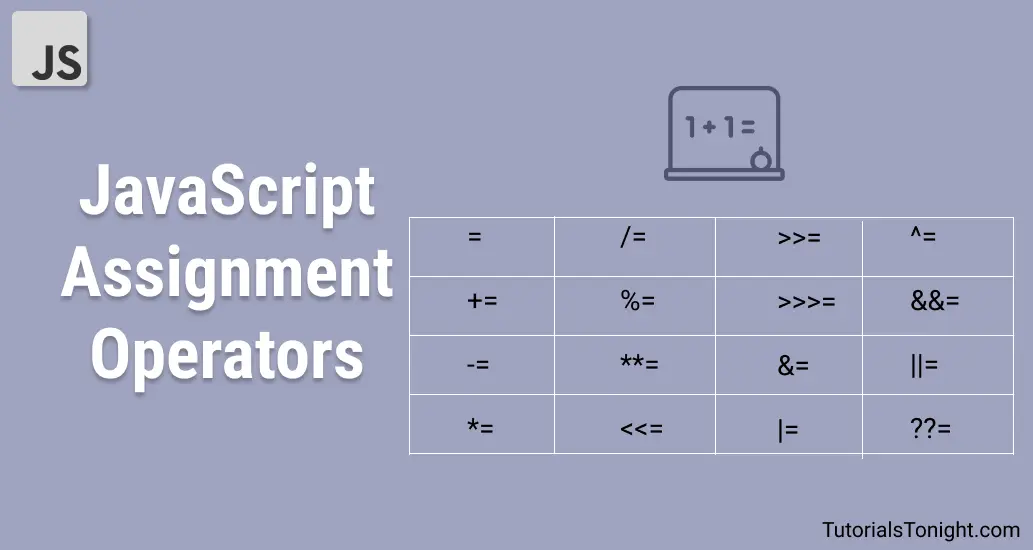 javascript define assignment operator