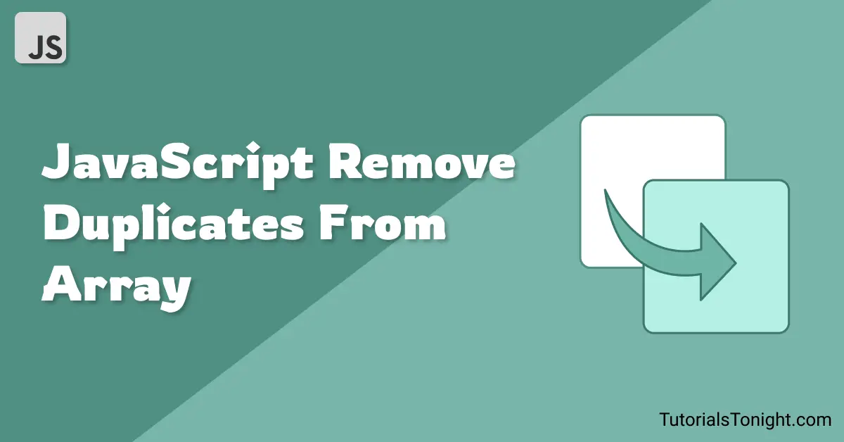 javascript remove duplicates from array