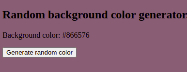 js random color generator