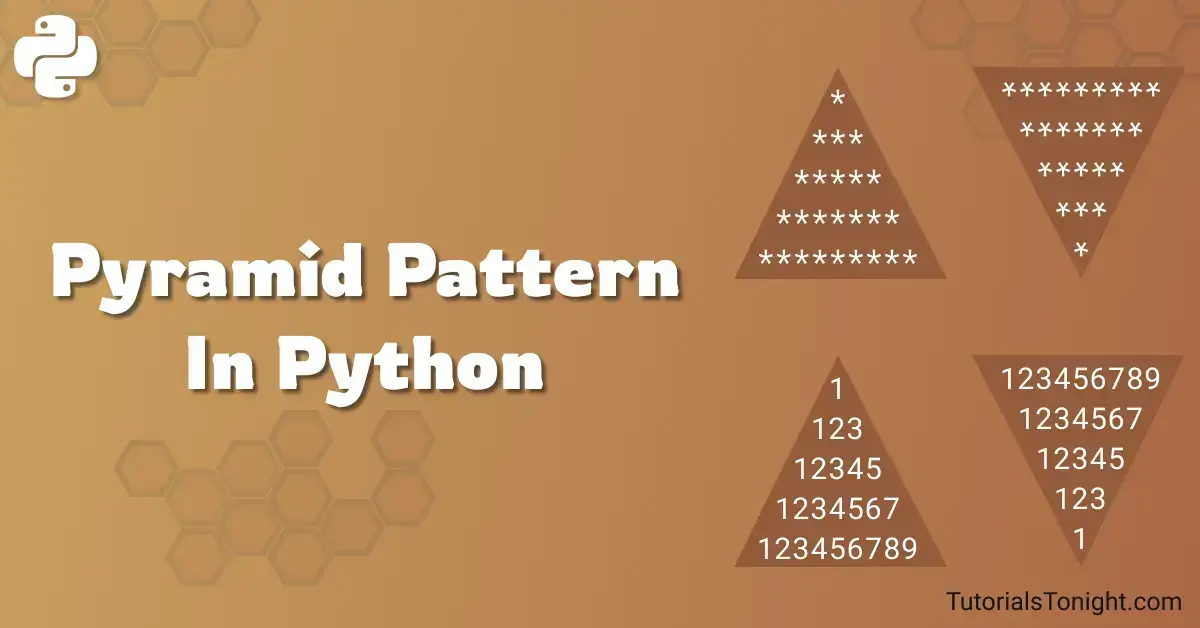 Pyramid pattern in python